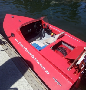 Red jetboat